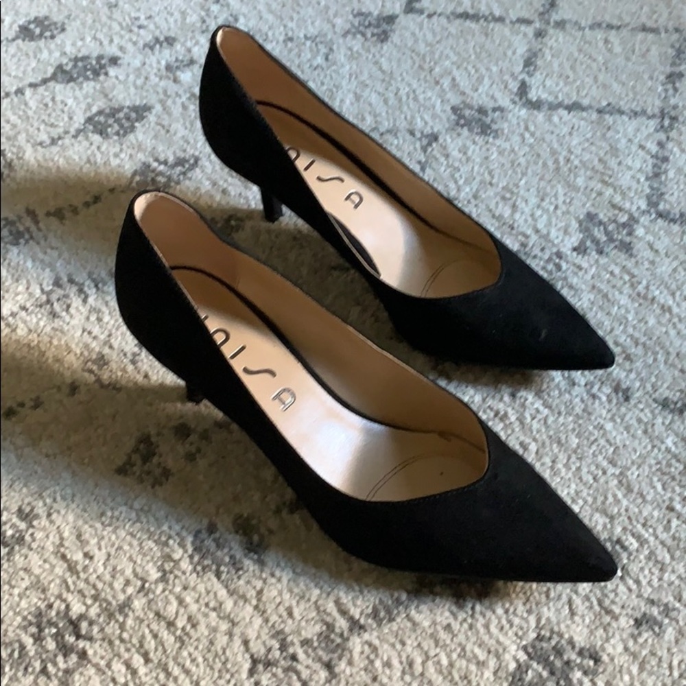 Unisa Black Kitten Heels